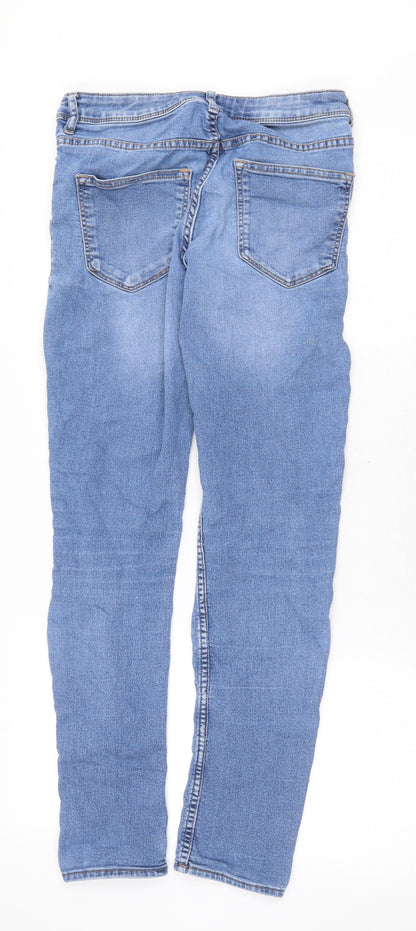 Womens UK Size 8 H&M Regular Fit Skinny Blue Jeans