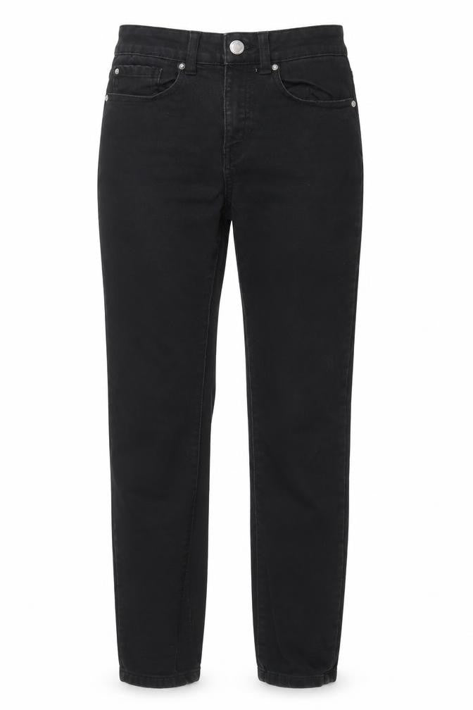 Womens UK Size 8 Denim & Co. Regular Fit Straight Black Jeans
