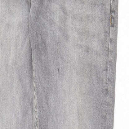 Denim & Co. Mens Grey Cotton Skinny Jeans Size 30 in Regular Zip
