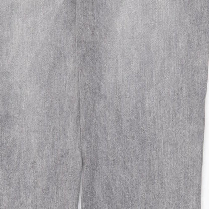 Denim & Co. Mens Grey Cotton Skinny Jeans Size 30 in Regular Zip