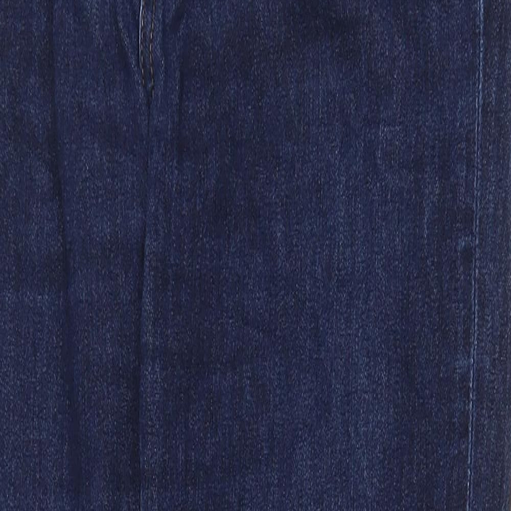 Uniqlo Mens Blue Cotton Straight Jeans Size 26 in Regular Zip