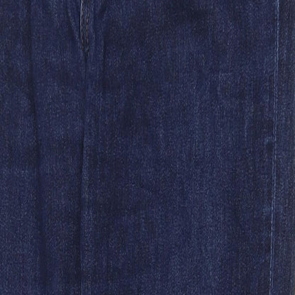 Uniqlo Mens Blue Cotton Straight Jeans Size 26 in Regular Zip