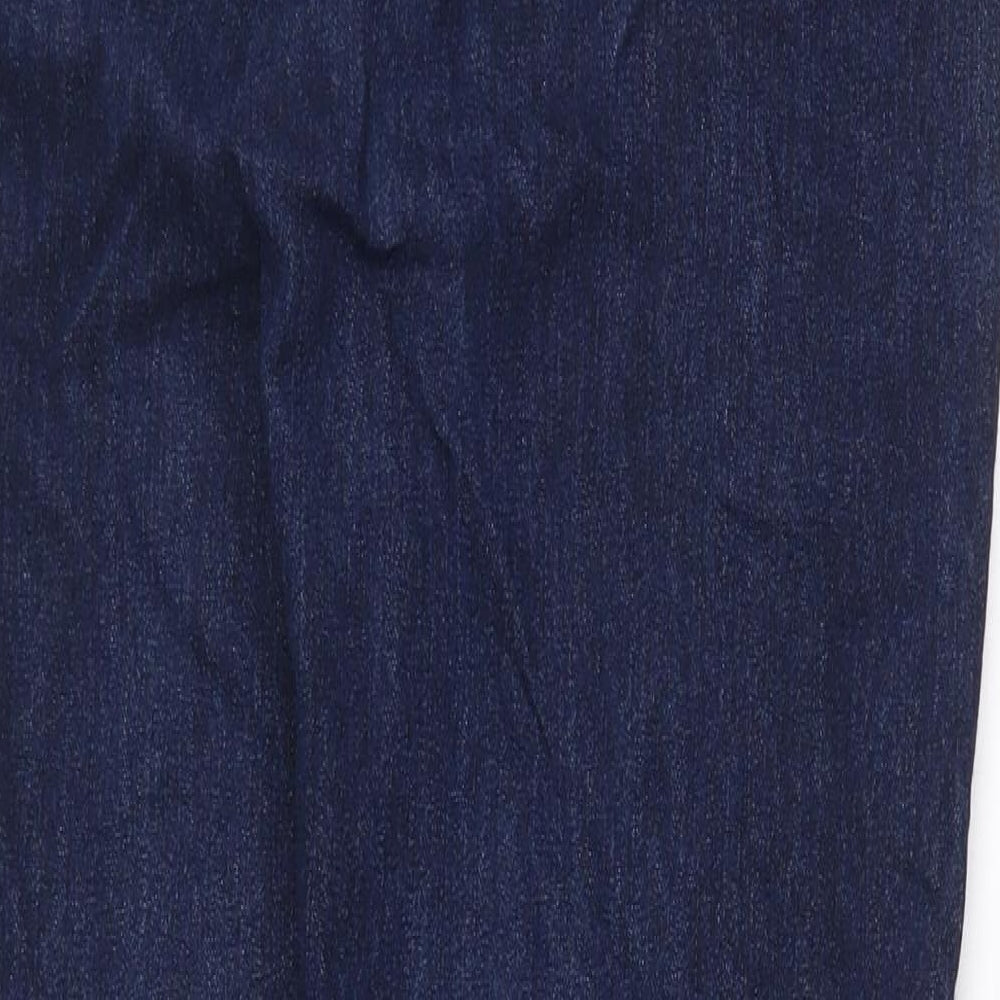 Uniqlo Mens Blue Cotton Straight Jeans Size 26 in Regular Zip