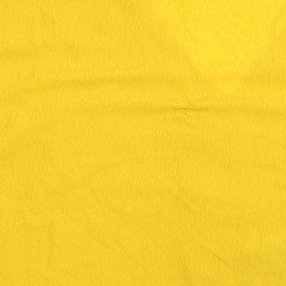 George Womens Yellow Polyester Basic Button-Up Size 12 V-Neck