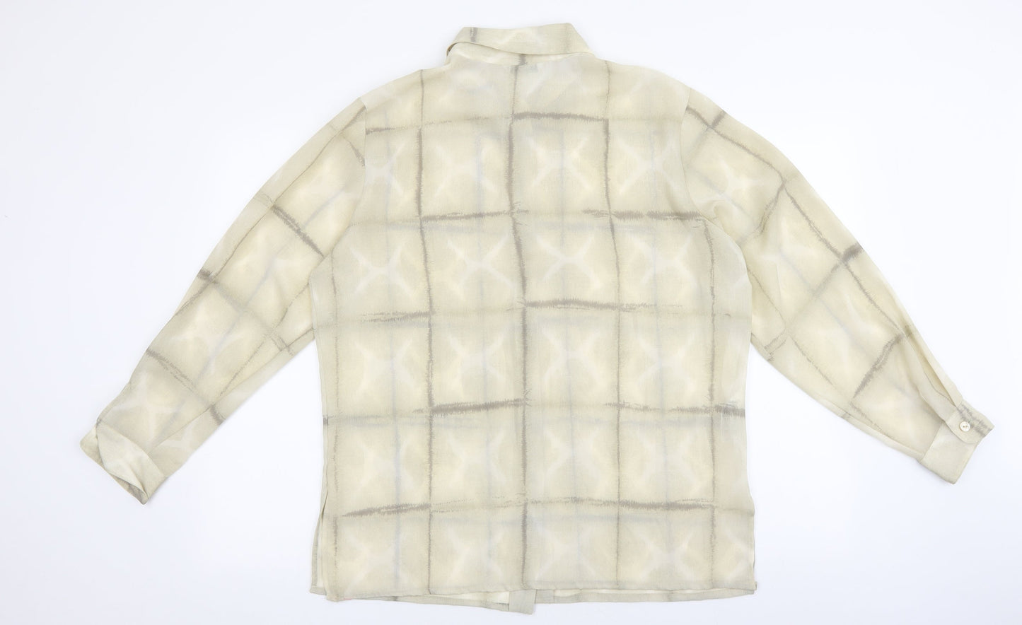 Womens UK Size 16 Marks and Spencer Beige Basic Button-Up