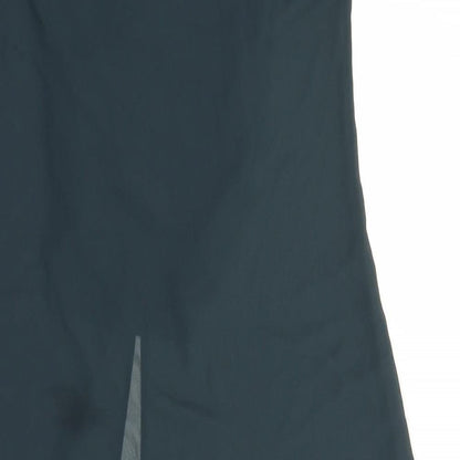 Zara Womens Green Polyester A-Line Size XS V-Neck Pullover
