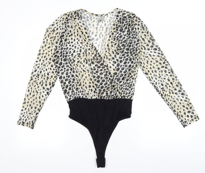 Womens UK Size 8 ASOS One-Piece Brown Bodysuit