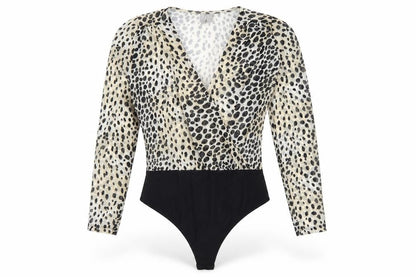 Womens UK Size 8 ASOS One-Piece Brown Bodysuit