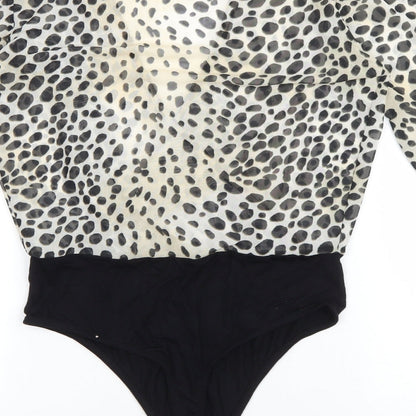 Womens UK Size 8 ASOS One-Piece Brown Bodysuit