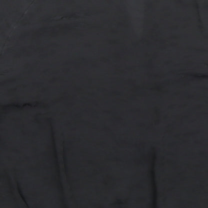 Womens UK Size 12 Soon Black Basic Blouse