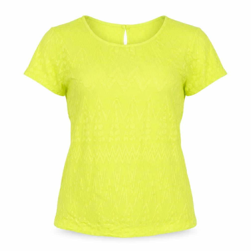 Womens UK Size 8 Debenhams Yellow Basic T-Shirt