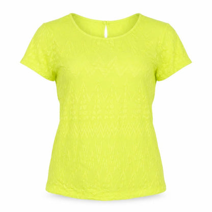 Womens UK Size 8 Debenhams Yellow Basic T-Shirt