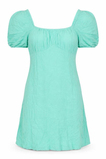 Primark Womens Green Viscose A-Line Size 8 Square Neck Pullover