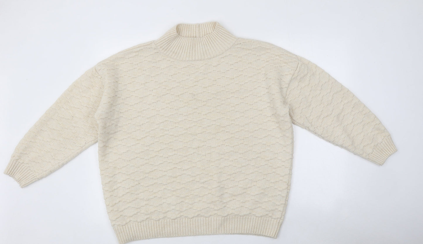 Womens UK Size L NEXT Beige Pullover Jumper