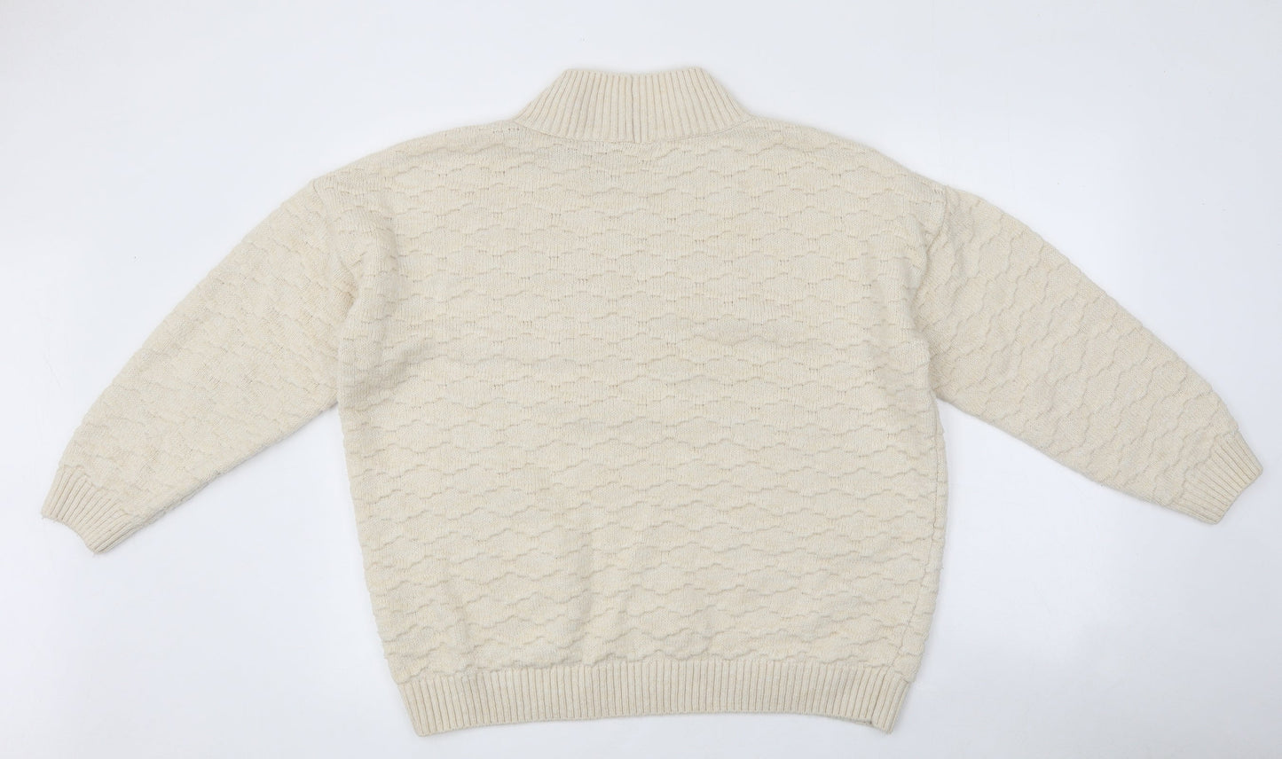 Womens UK Size L NEXT Beige Pullover Jumper