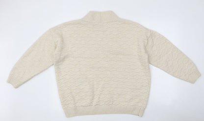 Womens UK Size L NEXT Beige Pullover Jumper