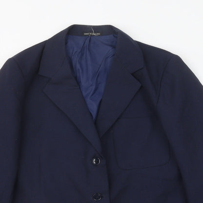 Boyd Cooper Mens Blue Polyester Jacket Blazer Size 38