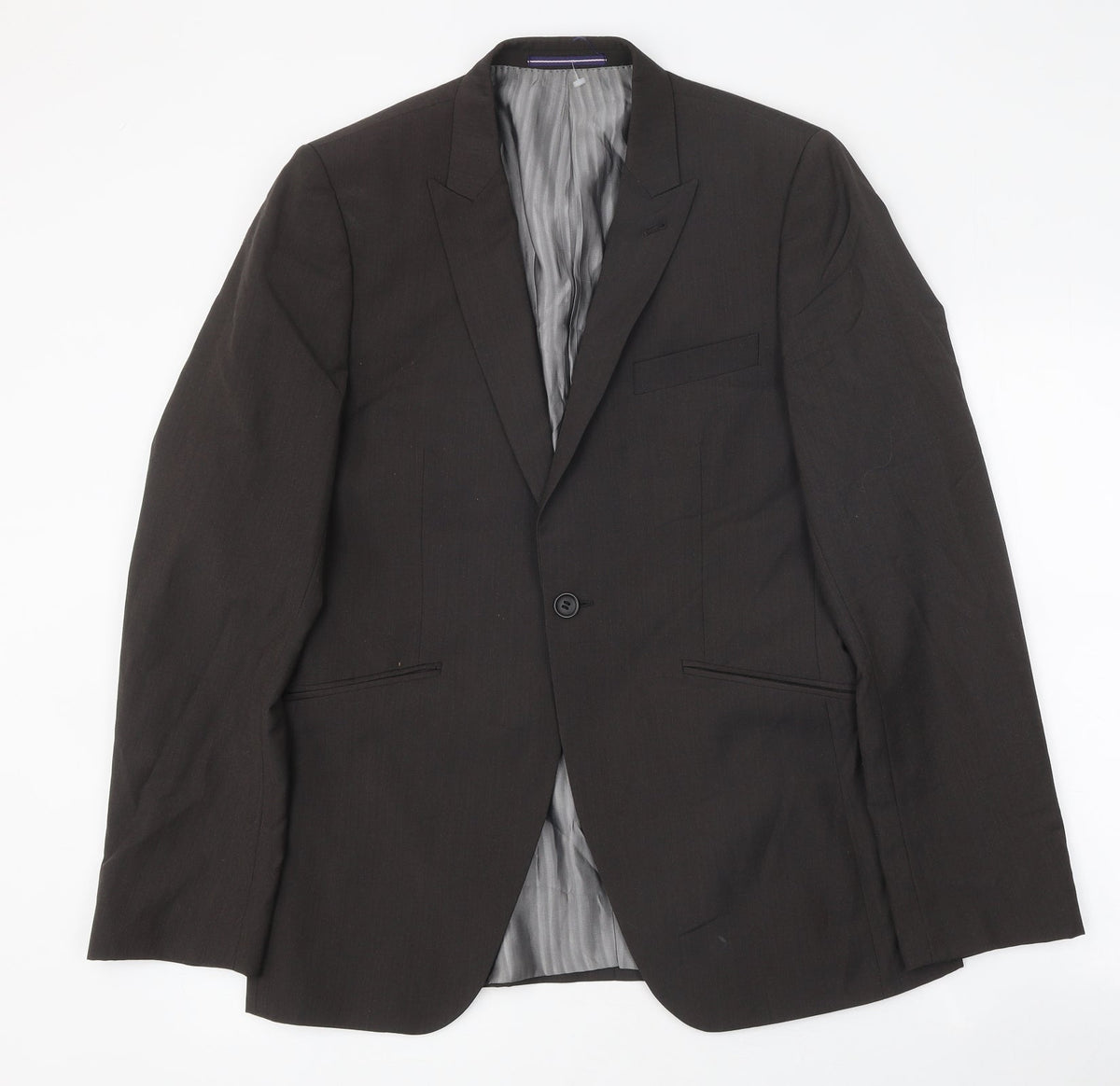 Tahari Mens Brown Polyester Jacket Blazer Size 38