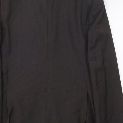 Tahari Mens Brown Polyester Jacket Blazer Size 38