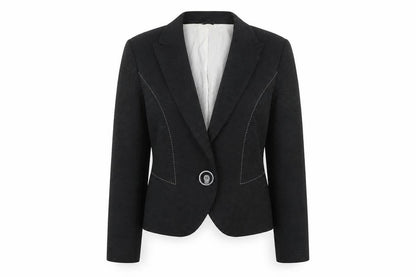 Marks & Spencer Womens Black Jacket Blazer Size 10 Button