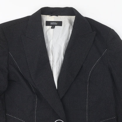 Womens UK Size 10 Marks and Spencer Black Jacket