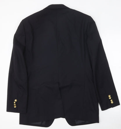 Barrage Mens Black Polyester Jacket Blazer Size 38