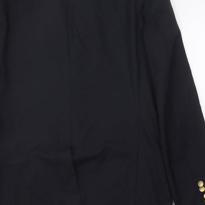 Barrage Mens Black Polyester Jacket Blazer Size 38