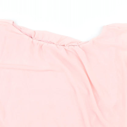 Womens UK Size S QED London Pink Basic Blouse