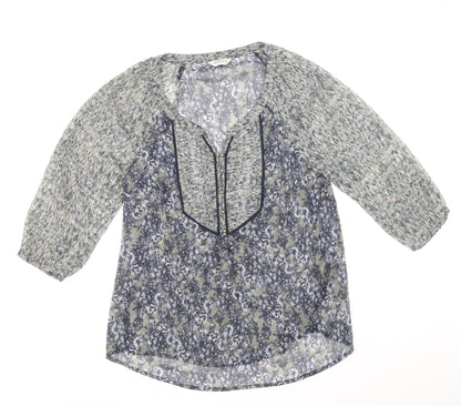 Womens UK Size 10 Marks and Spencer Multicoloured Basic Blouse