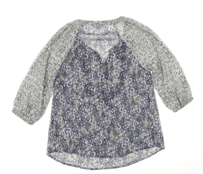 Womens UK Size 10 Marks and Spencer Multicoloured Basic Blouse