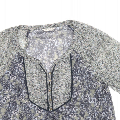 Womens UK Size 10 Marks and Spencer Multicoloured Basic Blouse