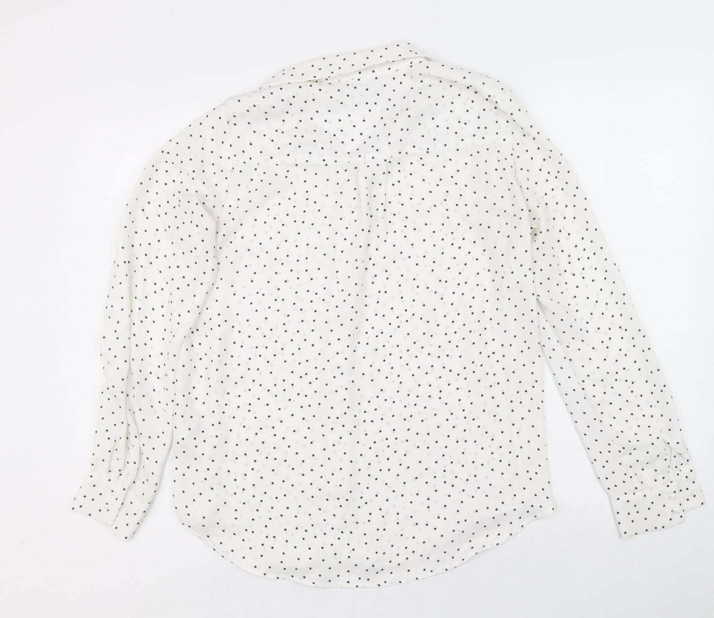Womens UK Size 6 H&M White Basic Button-Up