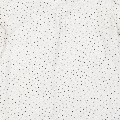 Womens UK Size 6 H&M White Basic Button-Up