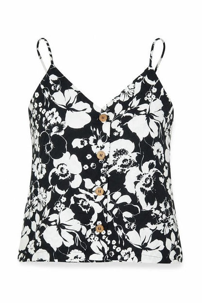 Womens UK Size S Mango Black Camisole Blouse