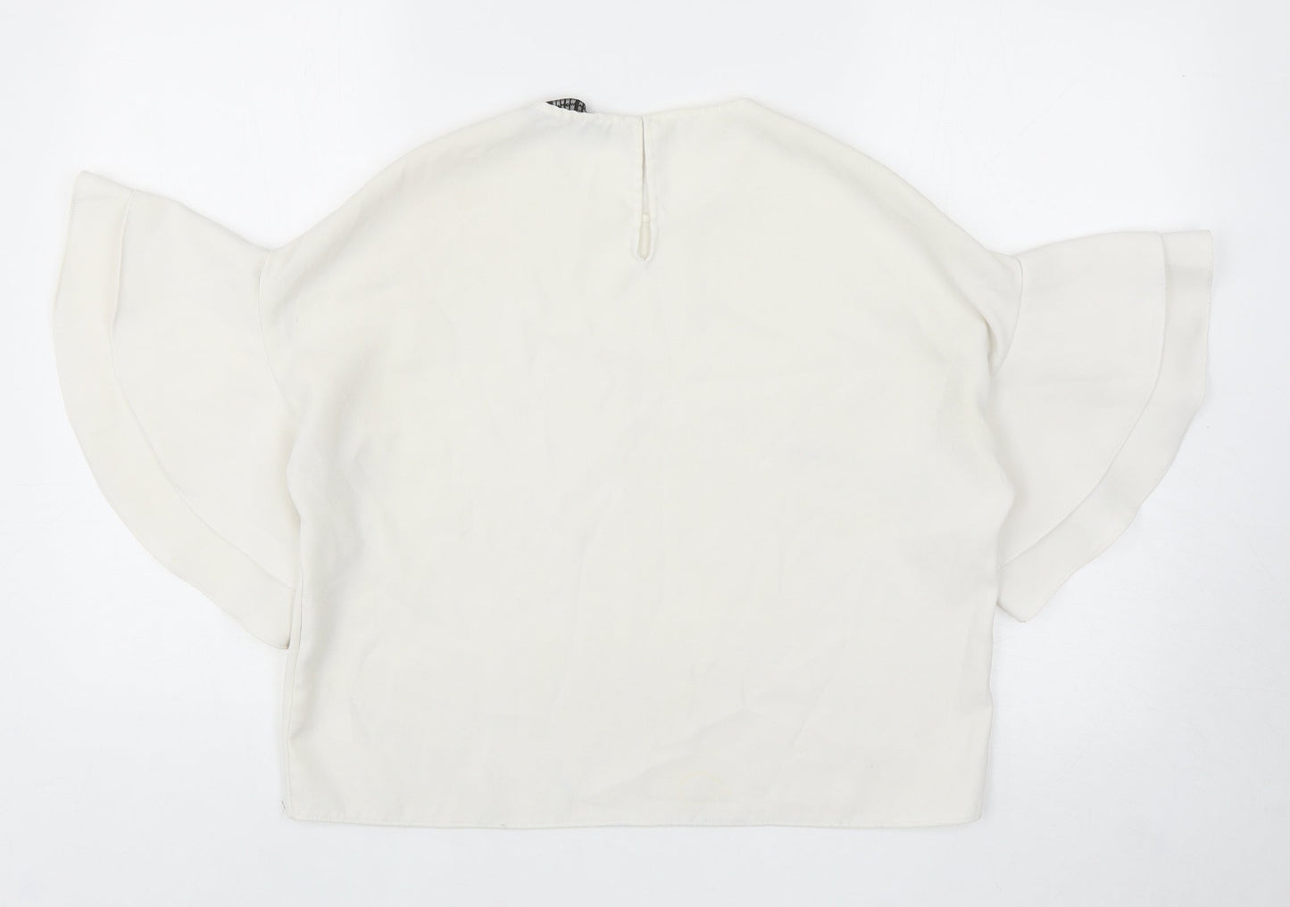Womens UK Size S Zara White Basic Blouse