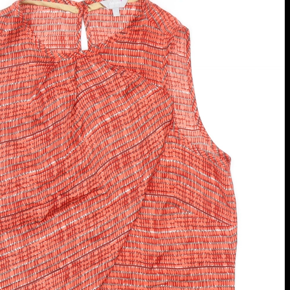 Womens UK Size 14 Per Una Red Basic Tank