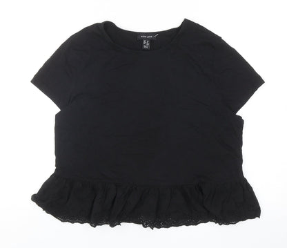 Womens UK Size 12 New Look Black Basic Tank