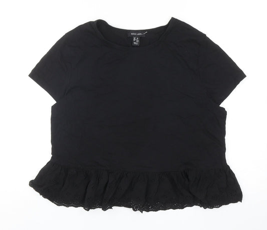 Womens UK Size 12 New Look Black Basic Tank