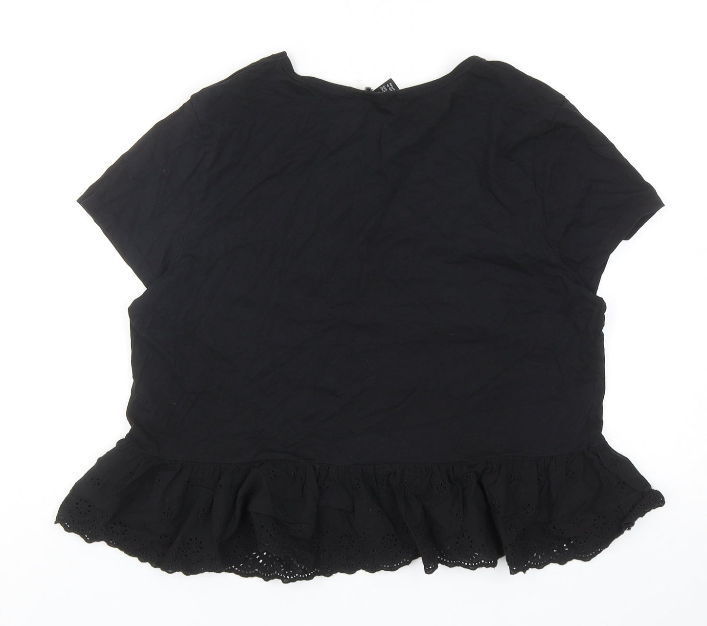 Womens UK Size 12 New Look Black Basic Tank