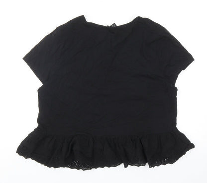 Womens UK Size 12 New Look Black Basic Tank