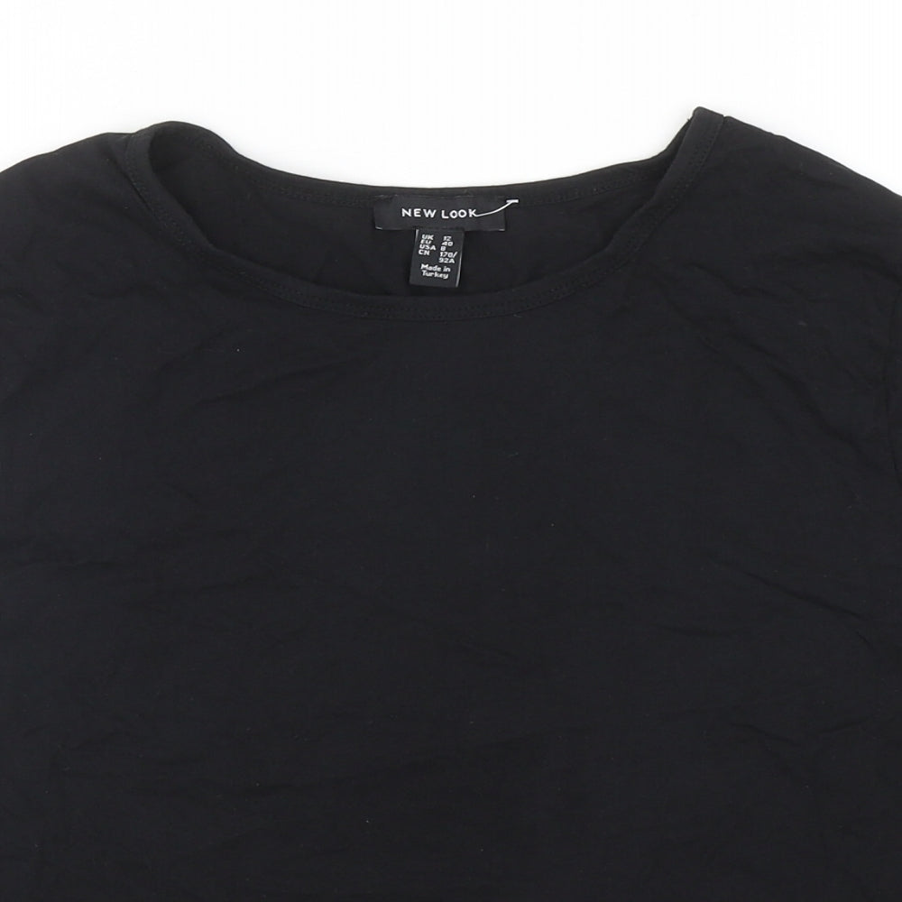 Womens UK Size 12 New Look Black Basic Tank
