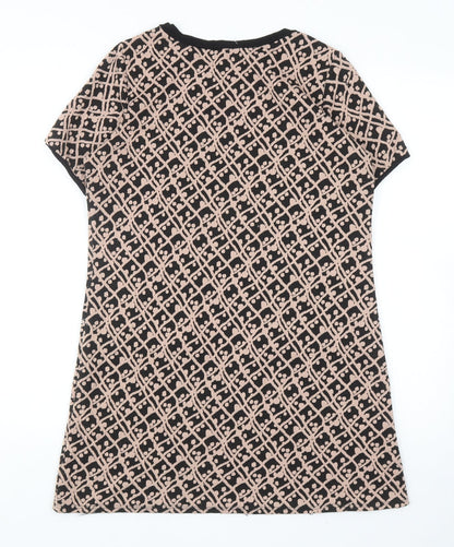 Womens UK Size 12 Dorothy Perkins Black Tunic Blouse