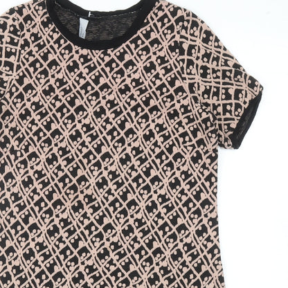 Womens UK Size 12 Dorothy Perkins Black Tunic Blouse
