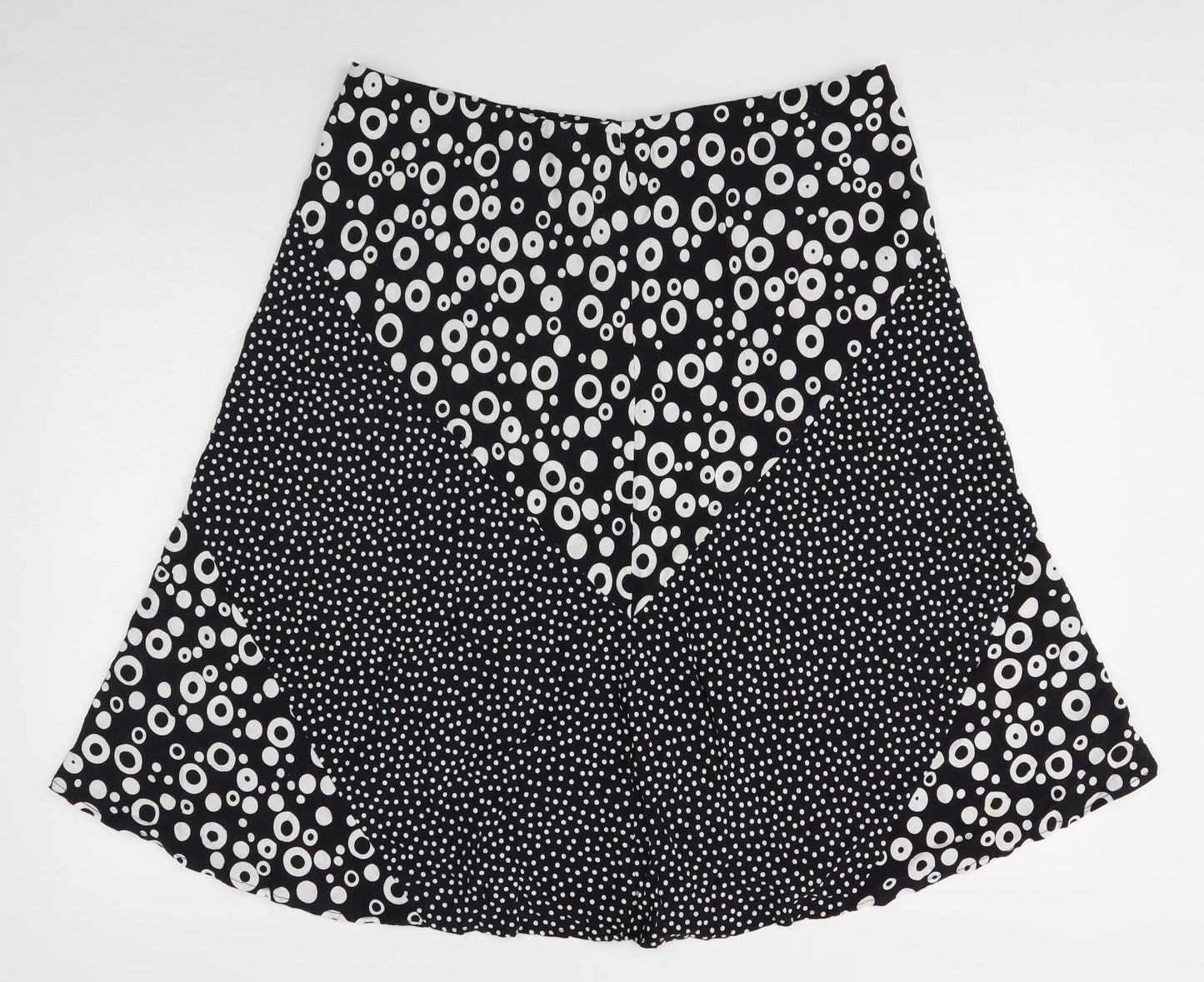 Marks and Spencer Womens Blue Geometric Viscose Flare Set Size 18