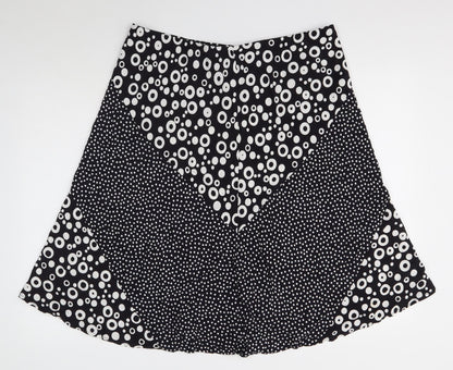 Marks and Spencer Womens Blue Geometric Viscose Flare Set Size 18