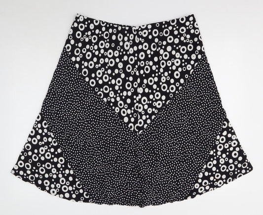 Marks and Spencer Womens Blue Geometric Viscose Flare Set Size 18