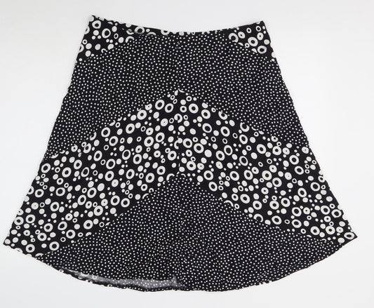 Marks and Spencer Womens Blue Geometric Viscose Flare Set Size 18