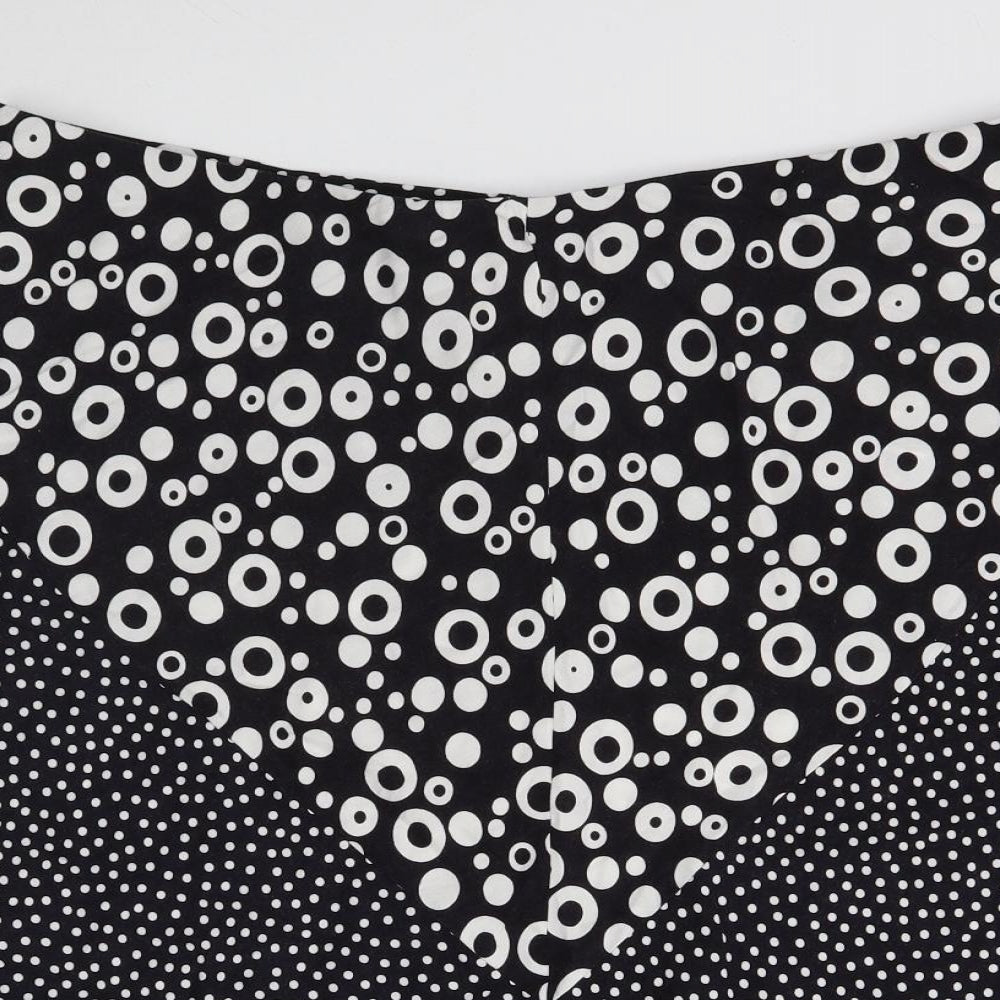 Marks and Spencer Womens Blue Geometric Viscose Flare Set Size 18