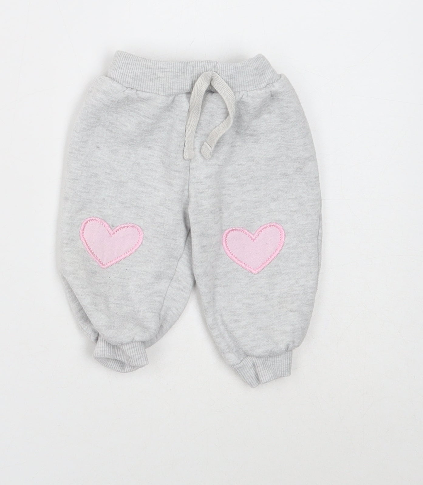 Early Days Girls Grey Polyester Jogger Trousers Size 3-6 Months Drawstring