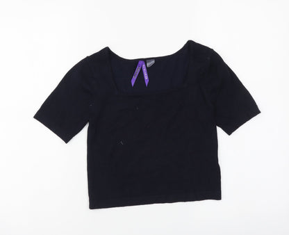 Womens UK Size 6 Seraphine Blue Basic T-Shirt